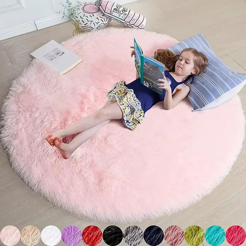 Ultra-Soft Shaggy Round Rug