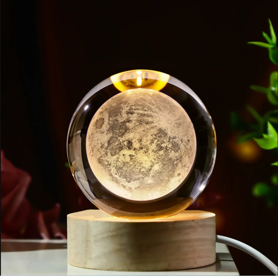 Galaxy Crystal Ball Table Lamp