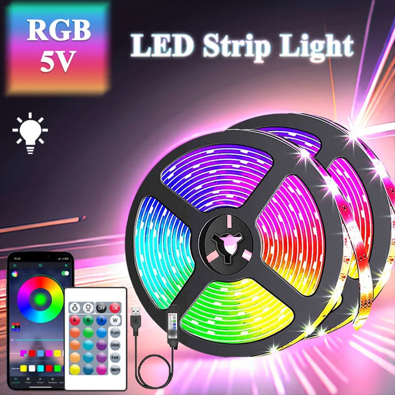 1/3/5M LED Strip Lights for TV ,Bluetooth USB TV Backlight Kit with Remote