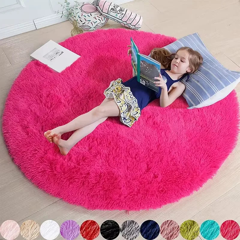 Ultra-Soft Shaggy Round Rug