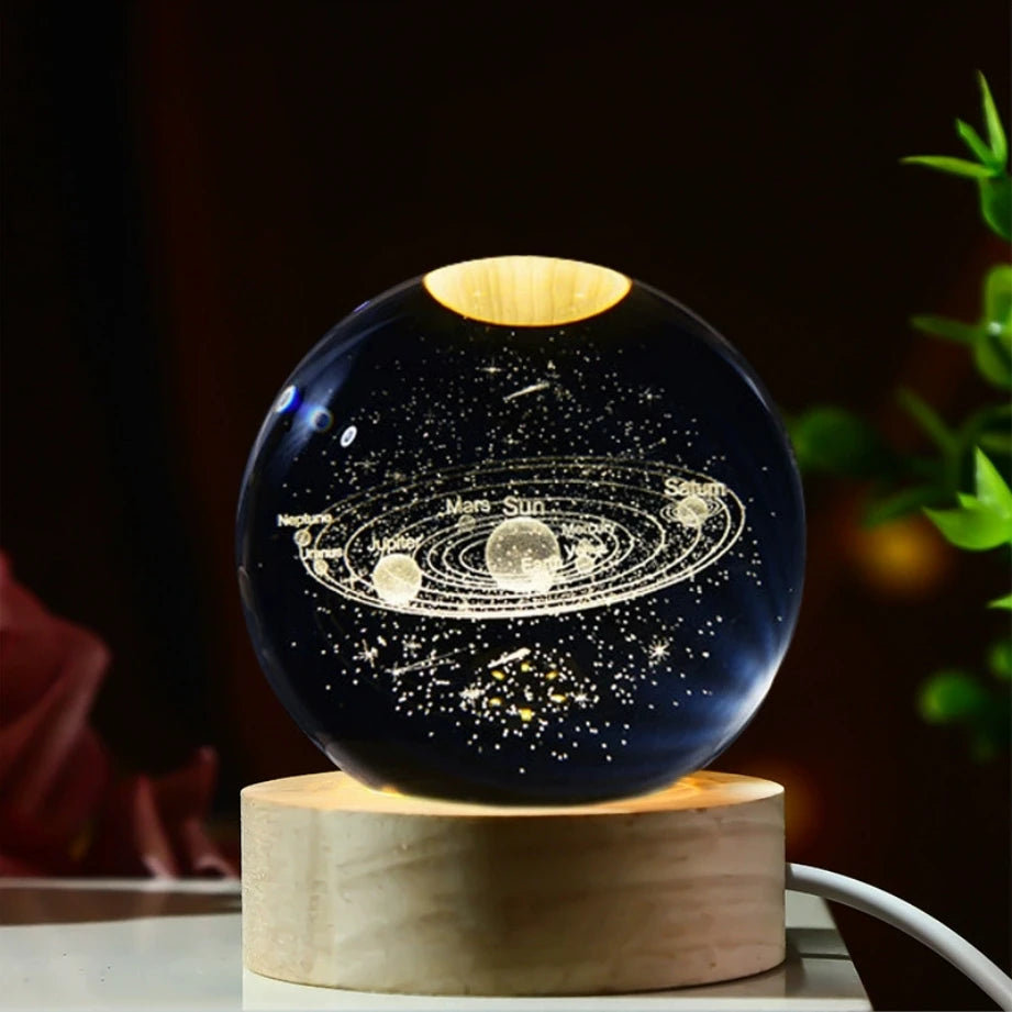 Galaxy Crystal Ball Table Lamp