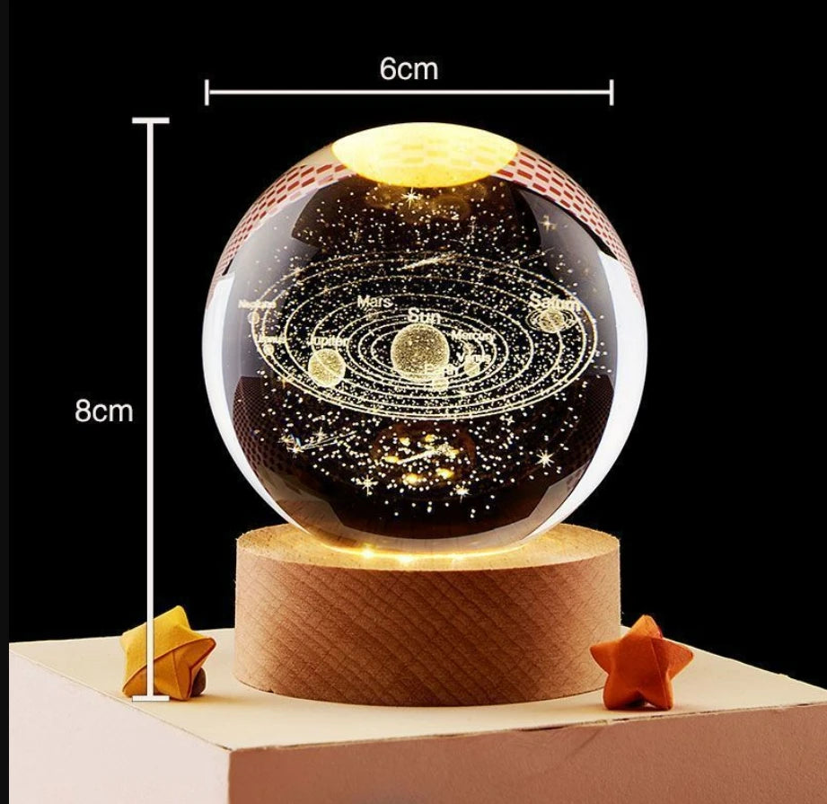 Galaxy Crystal Ball Table Lamp